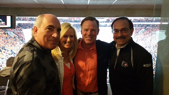 Flyers Playoffs with WIP, Nova Care, and Flyer Brian Propp