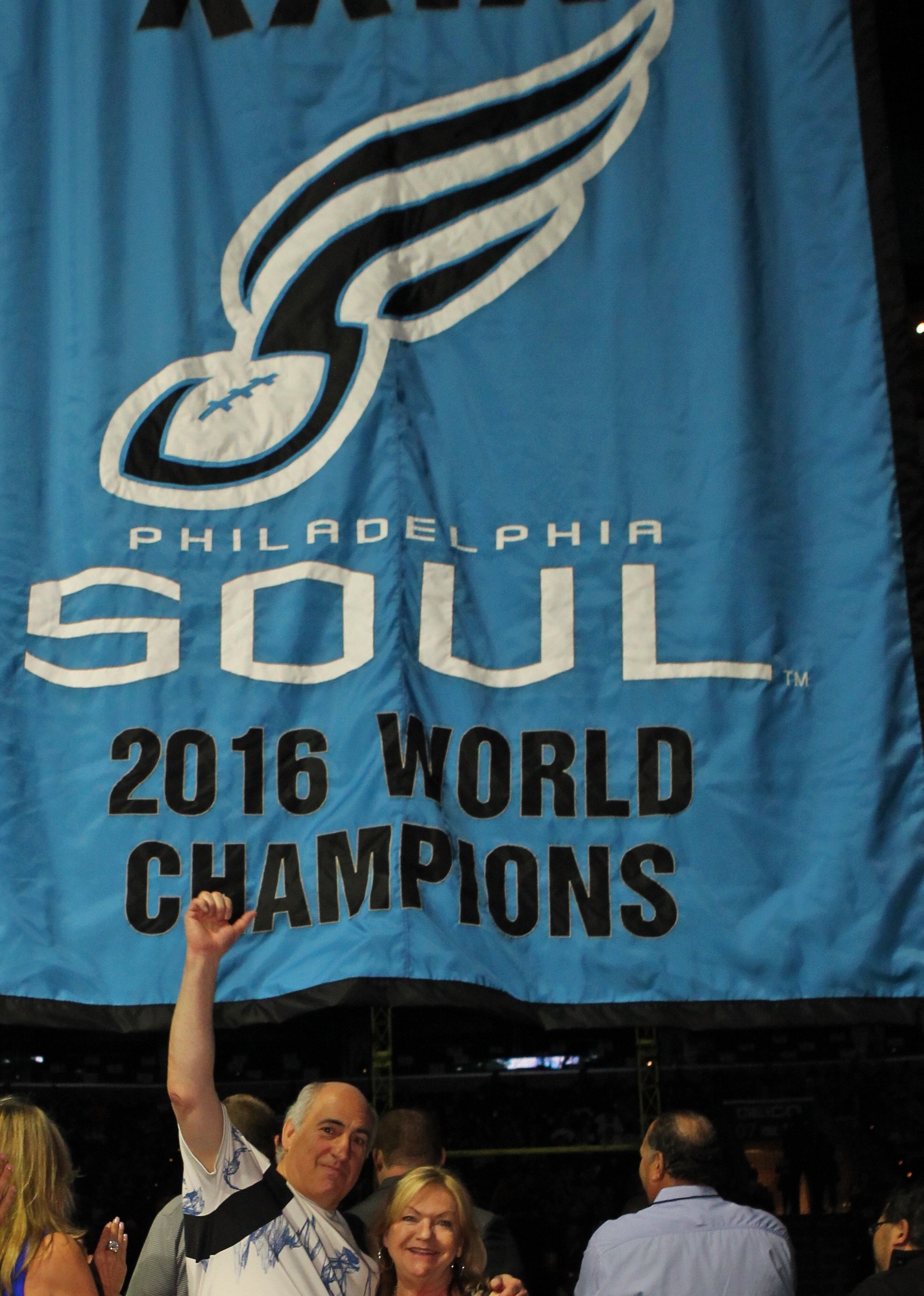 Philadelphia Soul Arena Bowl Champions Banner