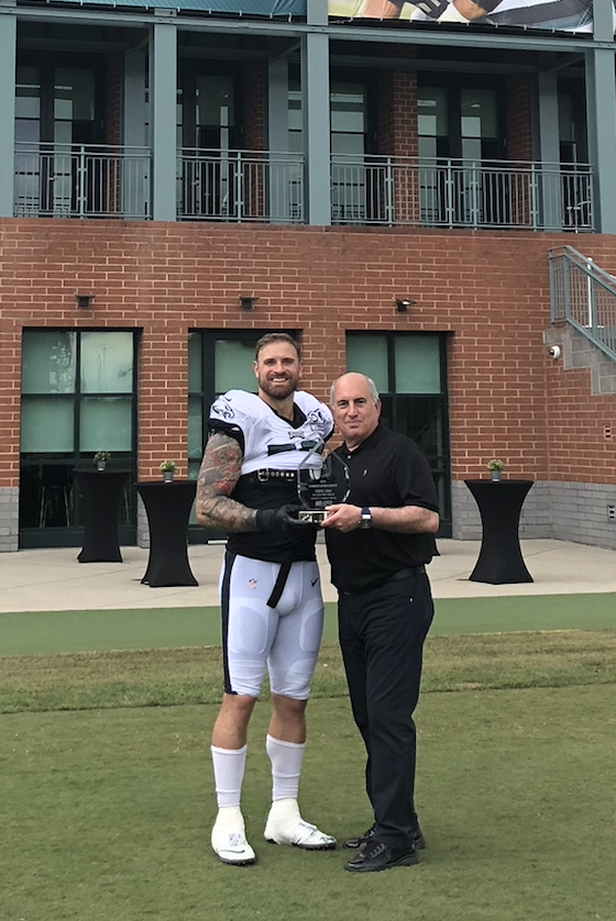 cosmo presenting chris long