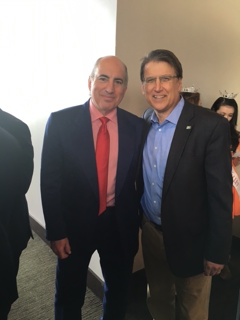 pre-super bowl with NC gov.