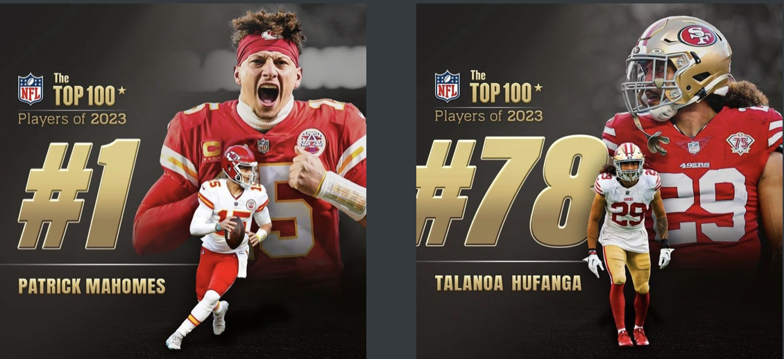 patrick mahomes top 100